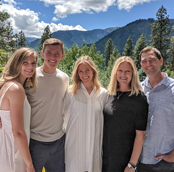 Owners Pam and Oliver and their three children.