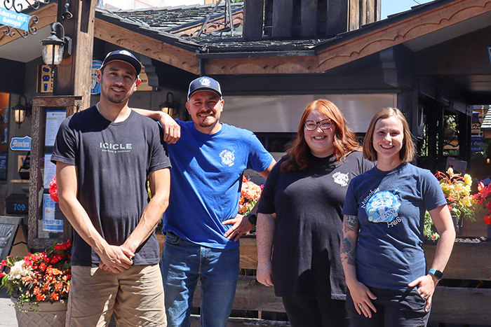 MH team of: Tito Anaya, Food and Beverage Manager, Gil Covarrubias, Marketing Manager,
Madisen Lee, Operations Manager, Mia Abbett CEO/Co-owner.